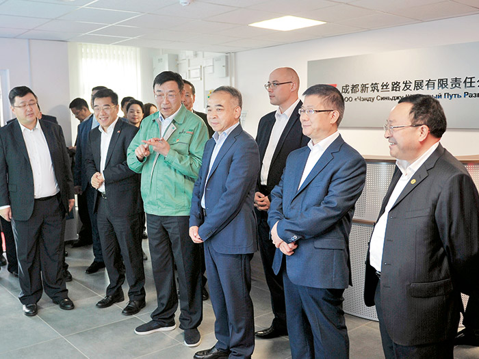  2018.8.29四川省委常委、成都市委书记范锐平视察ky开元_开元（中国）股份“中白工业园”项目投产运营仪式
